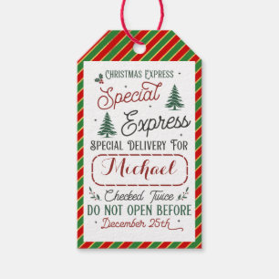 Special Delivery Gift Tags from Santa North Pole
