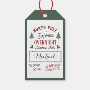 Special Delivery   Gift Tags from Santa North Pole