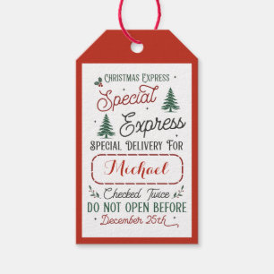Special Delivery Gift Tags from Santa North Pole
