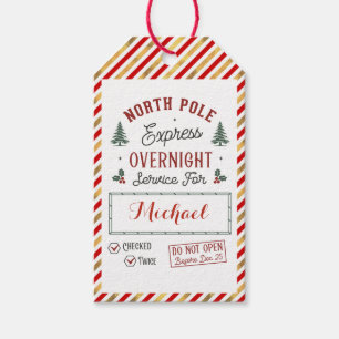 Special Delivery Gift Tags from Santa North Pole