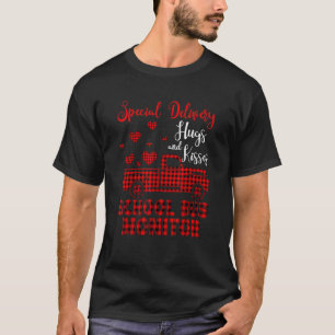 Special Delivery Hug And Kisses School Bus Monitor T-Shirt