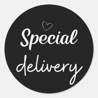 Special delivery label sticker