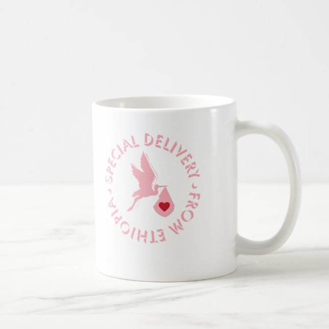 Special Delivery Mug - Pink (Right)
