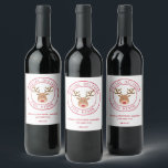 Special Delivery North Pole Reindeer Christmas Wine Label<br><div class="desc">Christmas reindeer special delivery from the North Pole gift wine labels,  perfect for giving as gifts to the guests of your Christmas party. Can be customised with your message and names. Visit our store to see all of our coordinating Christmas and holiday cards   paper products.</div>
