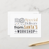 Special delivery North Pole Santa's workshop
