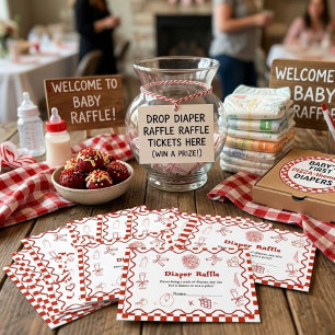special delivery pizza baby shower diaper request enclosure card
