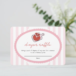 Special Delivery Pizza Baby Shower Enclosure Card