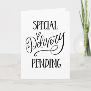 Special Delivery Pregnancy Announcement Baby Due