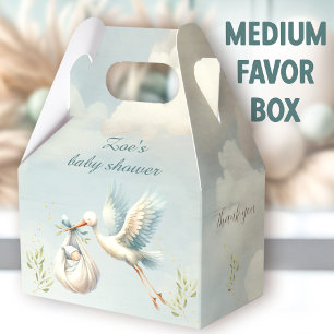 Special Delivery Stork Boy Baby Shower Medium Favour Box