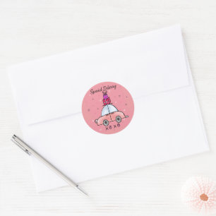 Special Delivery Valentine Day Classic Round Sticker