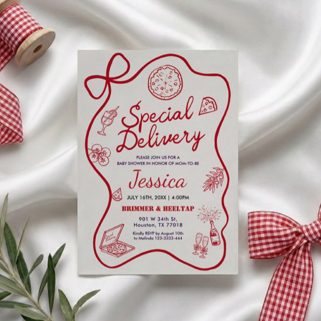 Special Delivery Whimsical Baby Shower Invitation (Creator Uploaded)