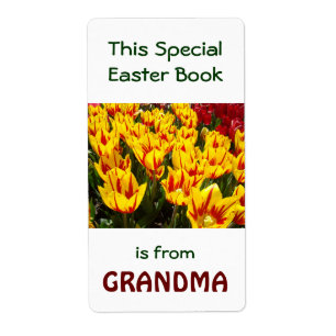 Special Easter Book from Grandma Tulip Flowers