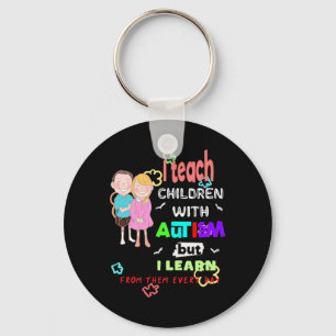 Special Ed Sped Teacher Teach Cool Autism Awarenes Key Ring