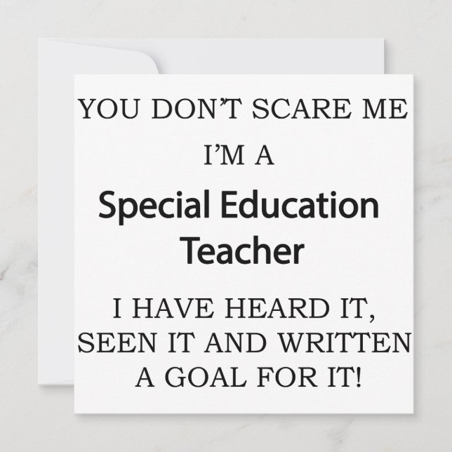 Special Ed. Teacher (Front)