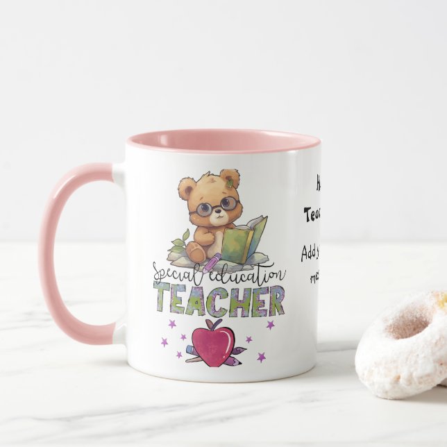 Special ed teacher custom mug (With Donut)