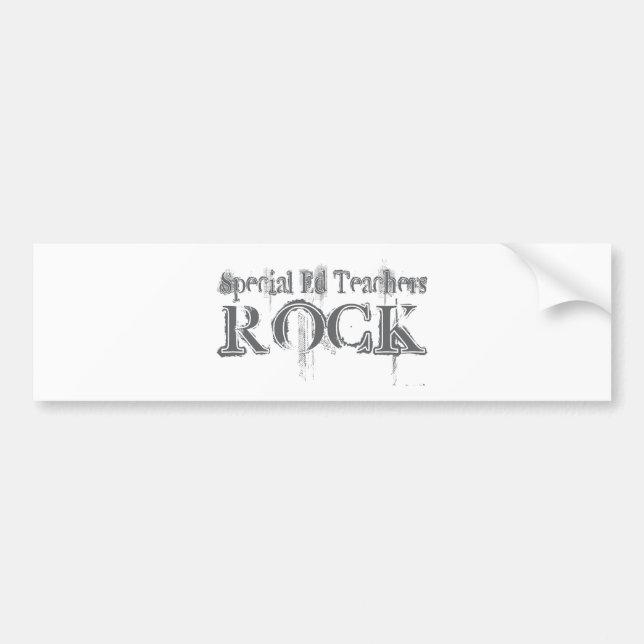 Special Ed Teachers Rock Bumper Sticker (Front)