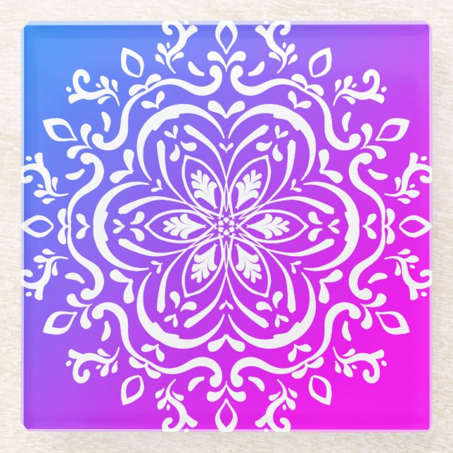 Special Edition Losonieth Mandala Glass Coaster (Front)