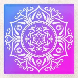 Special Edition Rosenn Mandala Glass Coaster