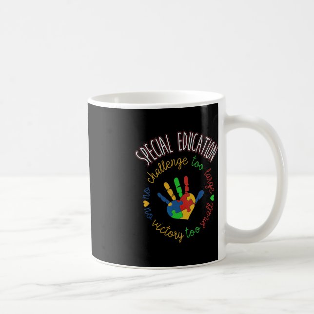 Special Education and Autism Awareness Teacher  Coffee Mug (Right)