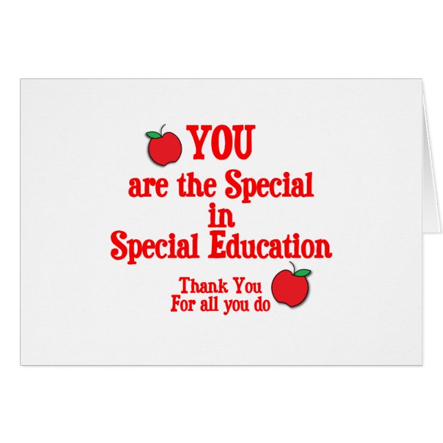 Special Education Appreciation (Front Horizontal)