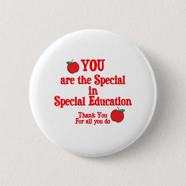Special Education Appreciation 6 Cm Round Badge (Front)