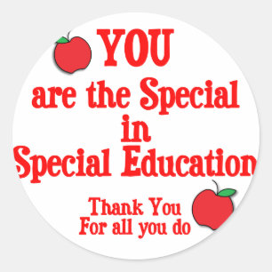 Special Education Appreciation Classic Round Sticker