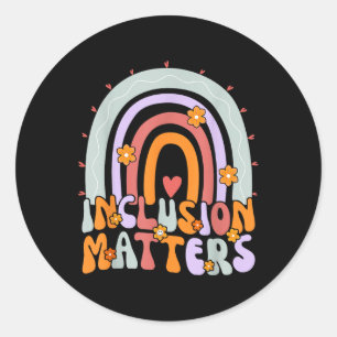 Special Education Autism Awareness Teacher Inclusi Classic Round Sticker