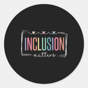 Special Education Autism Awareness Teacher Inclusi Classic Round Sticker