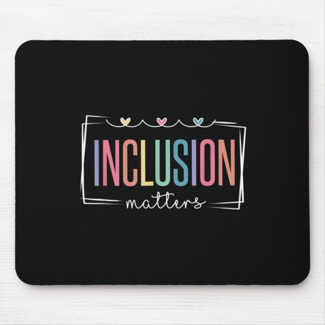 Special Education Autism Awareness Teacher Inclusi Mouse Pad (Front)