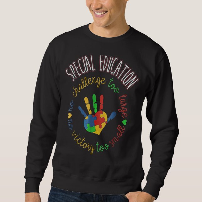 Special Education & Autism Awareness Teacher Sweatshirt (Front)