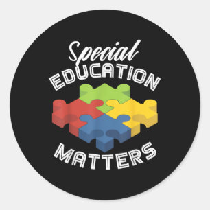 Special Education S Autism Awareness S  Classic Round Sticker