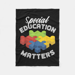 Special Education S Autism Awareness S Fleece Blanket