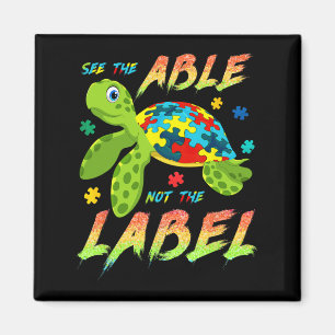 Special Education See The Able Not Label Turtle Au Magnet