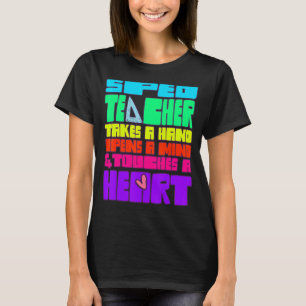 Special Education Sped Teacher Takes A Hand Opens T-Shirt