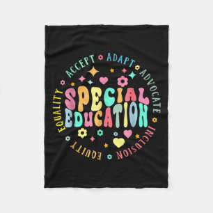 Special Education Squad Dream Team Sped Teacher Ki Fleece Blanket
