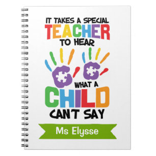 Special Education Teacher Appreciation Notebooks
