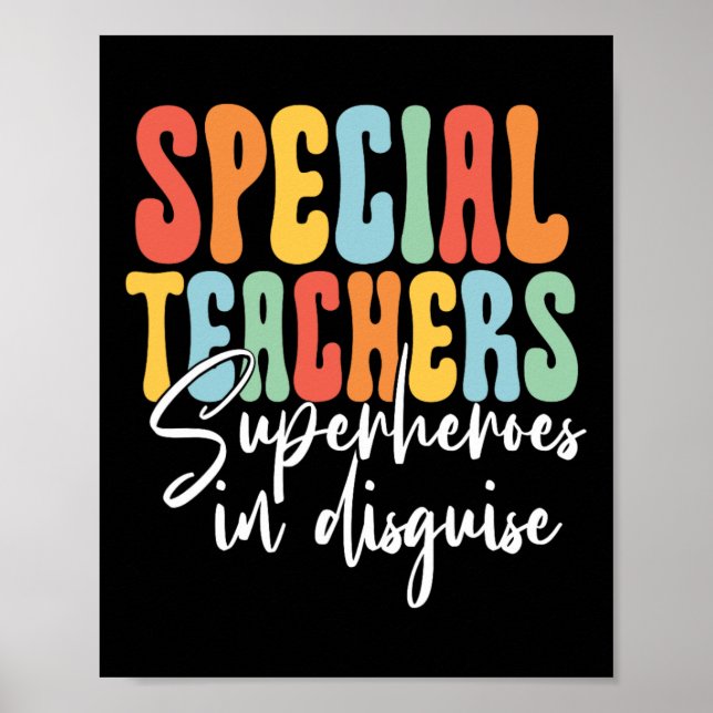 Special Education Teacher Behaviour Educator  Poster (Front)