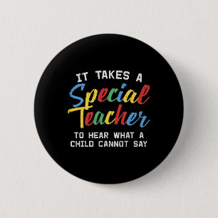 Special Education Teacher Cute Autism Awareness Gi 6 Cm Round Badge