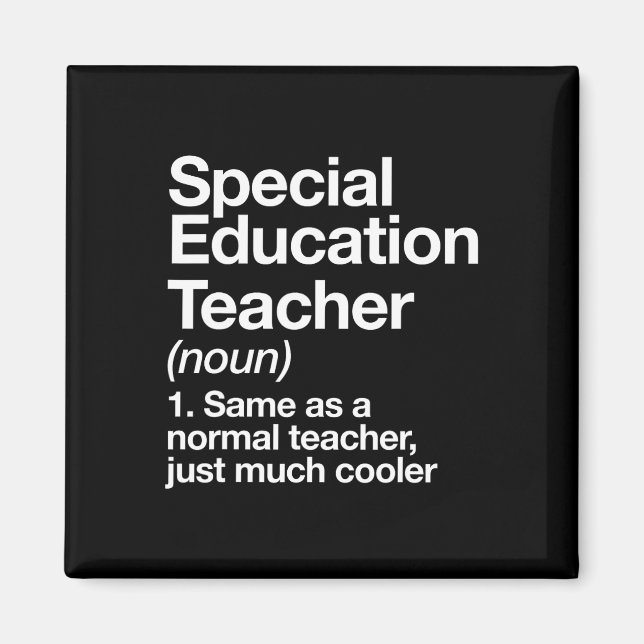 Special Education Teacher Definition Funny Byck To Magnet (Front)