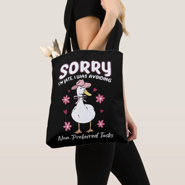 Special Education Teacher - Funny Goose Sayings Tote Bag (Close Up)