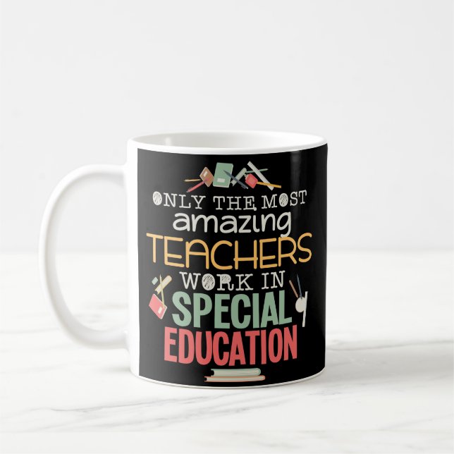 Special Education Teacher Gift Coffee Mug Grad (Left)