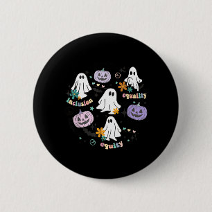 Special Education Teacher Halloween Pumpkin Ghost 6 Cm Round Badge