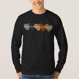 Special Education Teacher Heart Back To School Tea T-Shirt