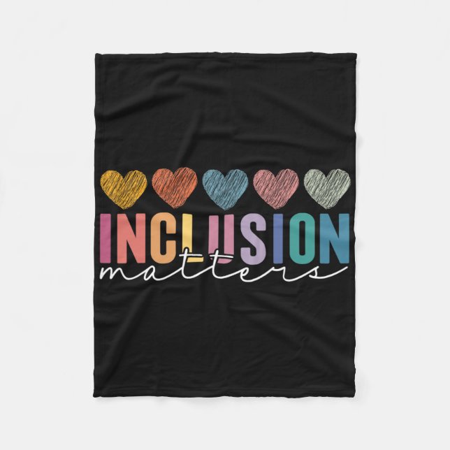 Special Education Teacher Inclusion Problems Adhd  Fleece Blanket (Front)