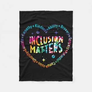 Special Education Teacher Inclusion Problems Autis Fleece Blanket