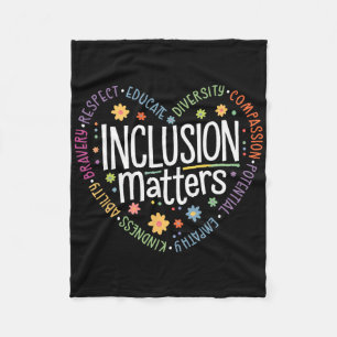 Special Education Teacher Inclusion Problems Autis Fleece Blanket