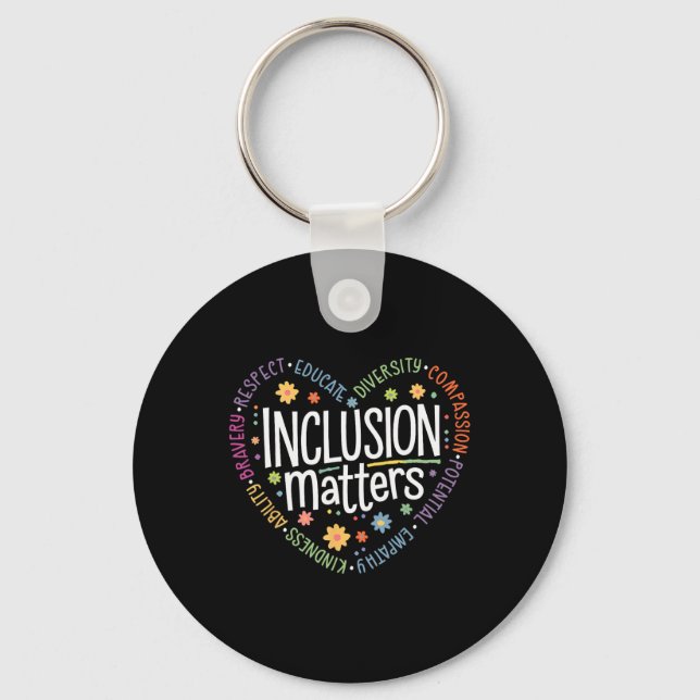 Special Education Teacher Inclusion Problems Autis Key Ring (Front)