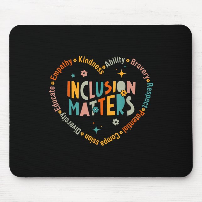 Special Education Teacher Inclusion S Autism Aware Mouse Pad (Front)