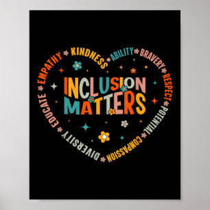 Special Education Teacher Inclusion S Autism Aware Poster
