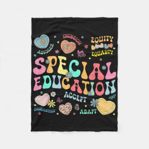 Special Education Teacher Inspirational Sped Teach Fleece Blanket